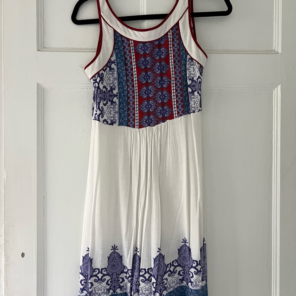 Elegant Multicolor Sleeveless Dress